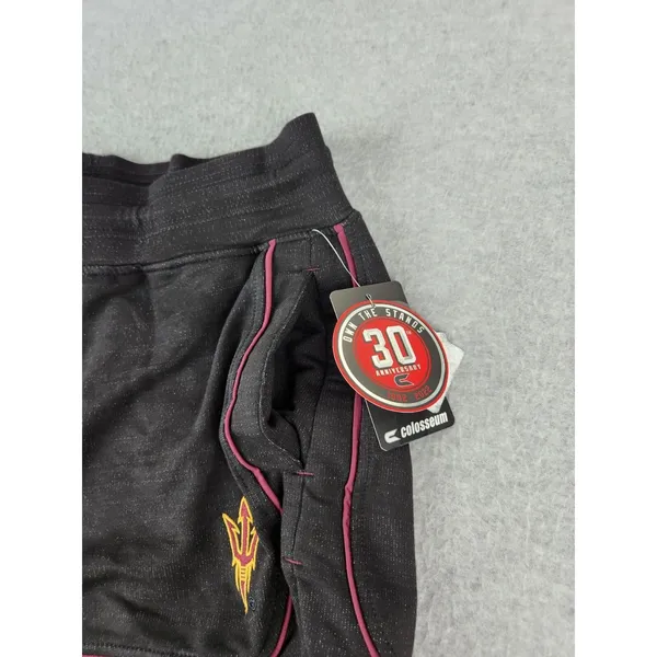Women's XL‎ Colosseum Black Arizona State University Lounge Jogger Shorts ASU - Image 5