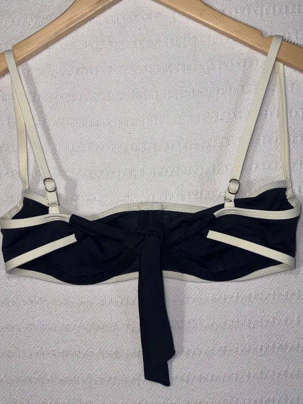 Monday Swimwear Womens Colorblock Balconette Bikini Top Size S Resort Beach - Image 2