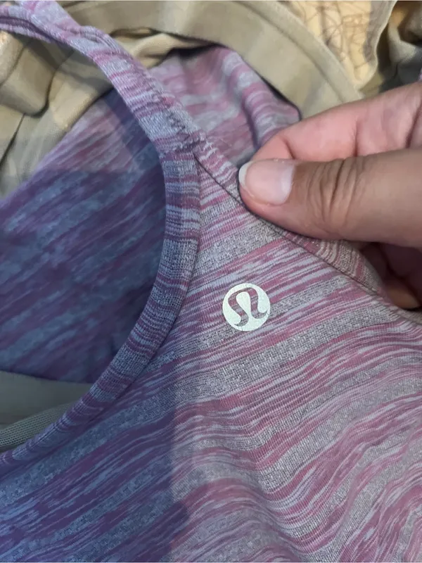 Lululemon power y muted muave stripe galore - Image 9