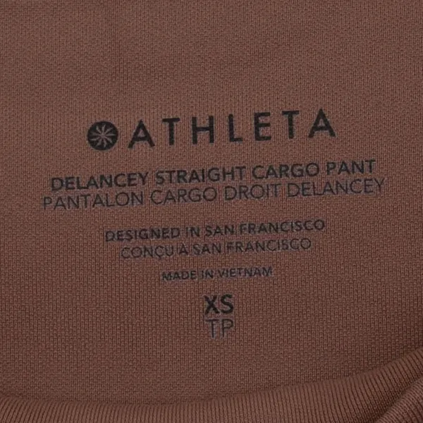 Athleta Delancey Straight Cargo Pant Womens XS‎ Brown High Rise Trousers Stretch - Image 7