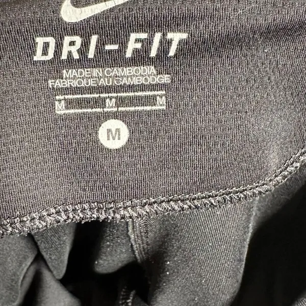 Nike DriFit Womens Medium Running Crop Leggings Capris Tights Black Activewear M - Image 6