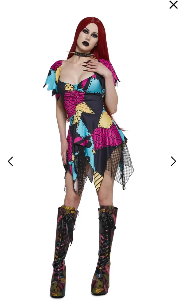 Dolls kill trickz n treatz lovelorn ragdoll costume dress XS - Image 4