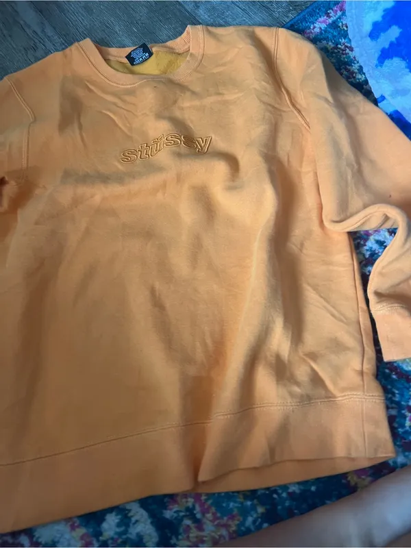Stüssy small orange sweatshirt - Image 6