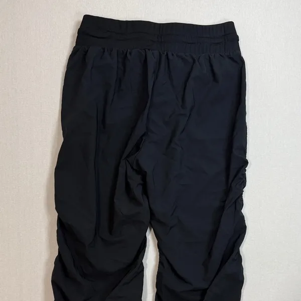 Marika Black Ruched Joggers Size L - Image 3