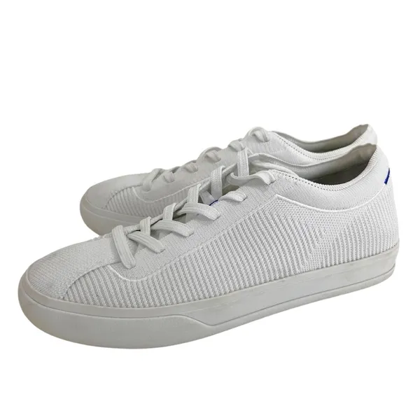 Rothy’s The Lace Up Sneaker Bright White - Image 2