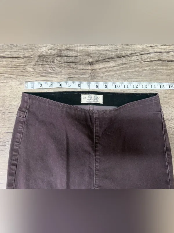 FREE PEOPLE Penny‎ Pull On Flare In Chocolate size 28 - Image 6