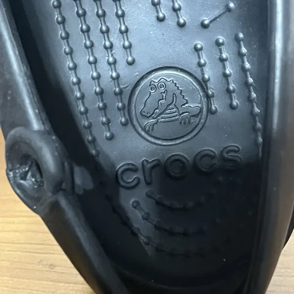Crocs Size 9 Jayna Black Slingback Flat Slip On Shoes Sandals‎ Croslite Ballet - Image 4