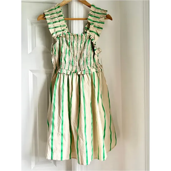English Factory Stripe Smocked Mini Dress - Image 5