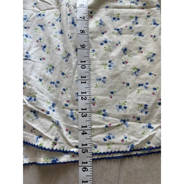 Ditzy Floral Shorts Womens Large‎ Cream Cotton Cottagecore Prairie Lounge - Image 5