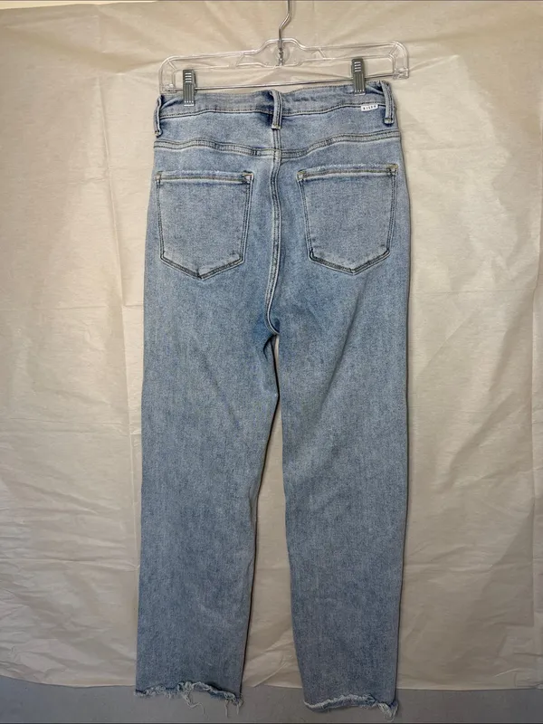 Risen Light Blue Distressed Boyfriend Jeans - Image 7