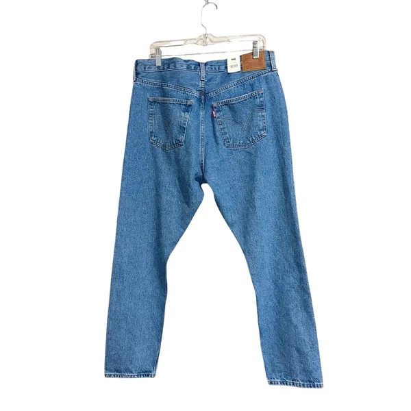 NWT Levi’s 501 SKINNY JEANS Color: Destructed Medium Indigo 32x 28 - Image 5