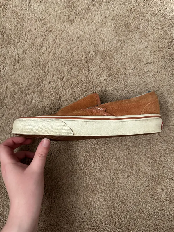 Vans Suede Sherpa Classic Slip On Shoes - Image 8
