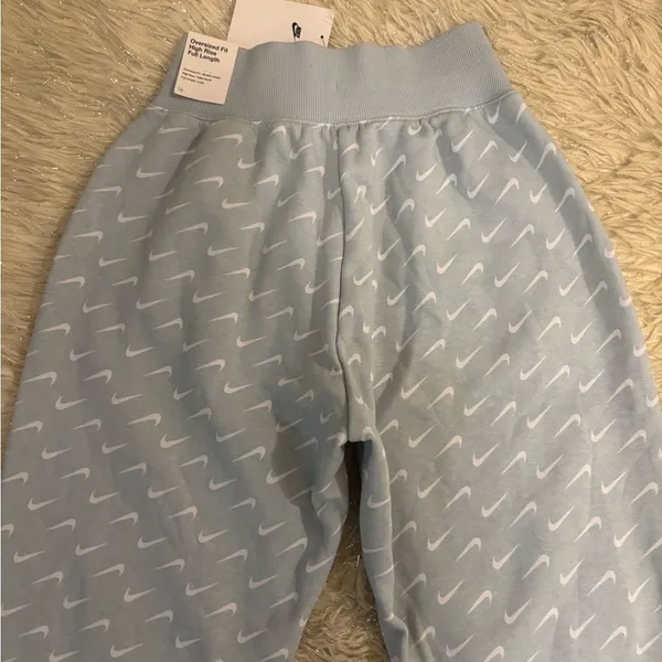 Nike Sky Blue Women’s Oversized Fit Sportswear Fleece Jogger Size XS - Image 4