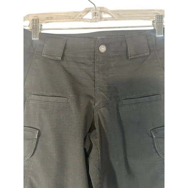 5.11 Tactical Women’s Black Cargo Work Pants Durable Cotton Blend Size 8 - Image 6
