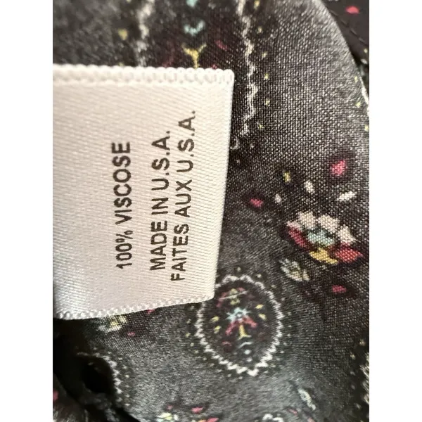 Misa Los Angeles Saskiya Black Multi Off-The-Shoulder‎ Printed Blouse Size Small - Image 7