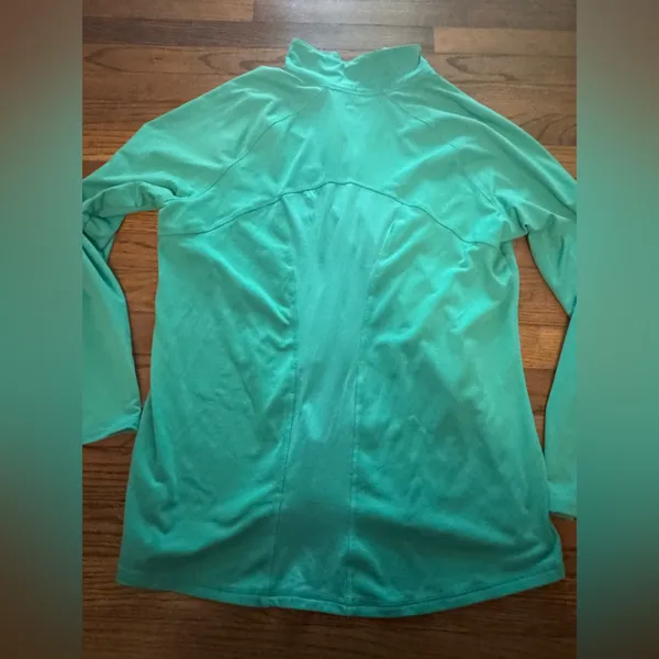 Champion women's XL activewear pullover blue collared 1/4 zip long sleeves c9 - Image 6