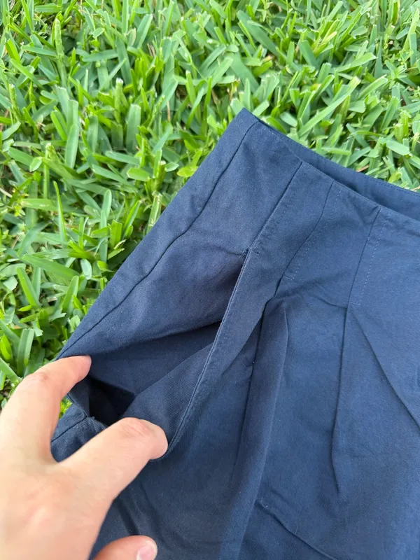 Gianni Bini Navy Blue High Rise Pleated Flowy Shorts Size 8 - Image 7
