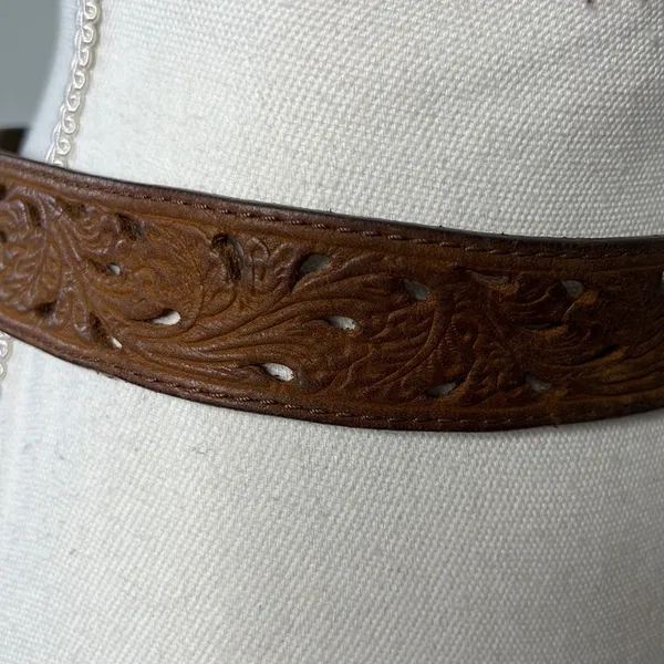 Cowgirl Up Leather Belt Brown - Image 3