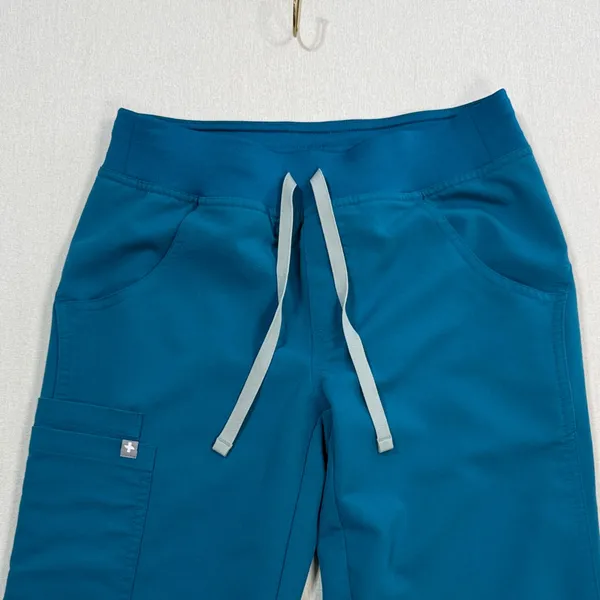 Figs Blue Joggers with Gray Accents - Image 2