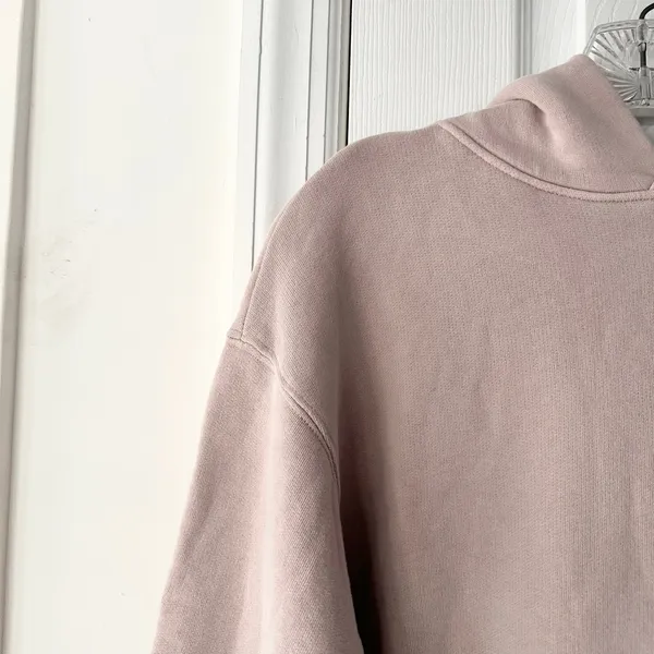 SKIMS Blush Pink Taupe Classic Pullover Hoodie Sweatshirt XS Casual Lounge Comfy - Image 2