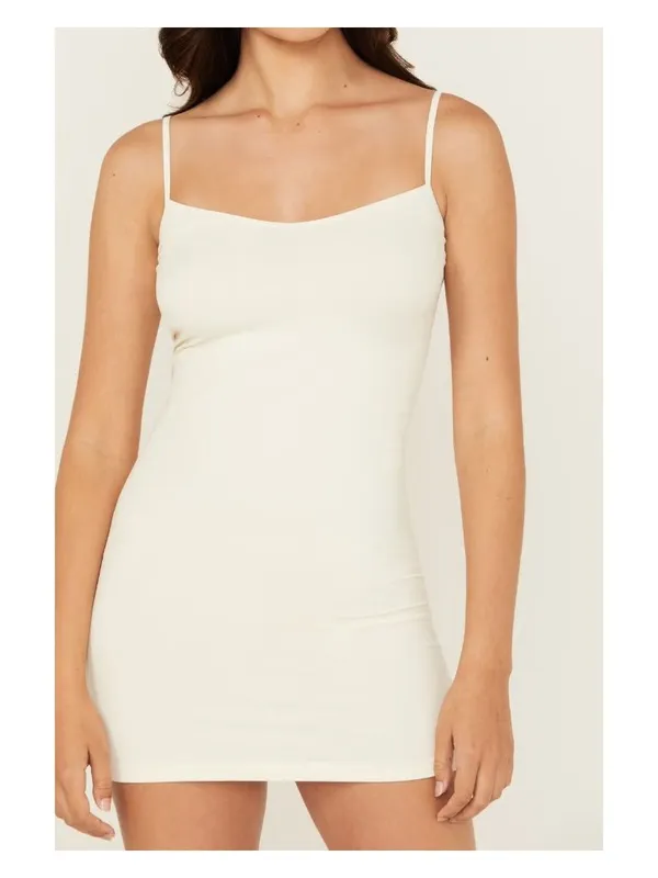 Free People Seamless Mini Slip in Ivory X-Small/Small New Womens Stretchy - Image 8