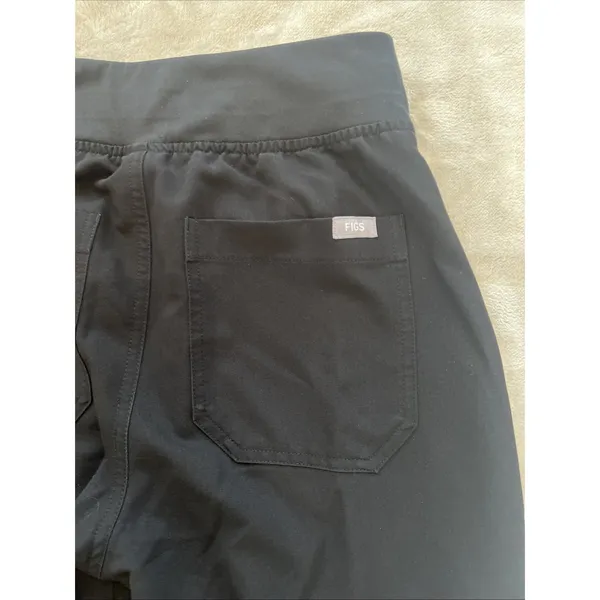 FIGS YOLA‎ Scrub Pants Women's XS Black Straight Leg Technical Collection - Image 14