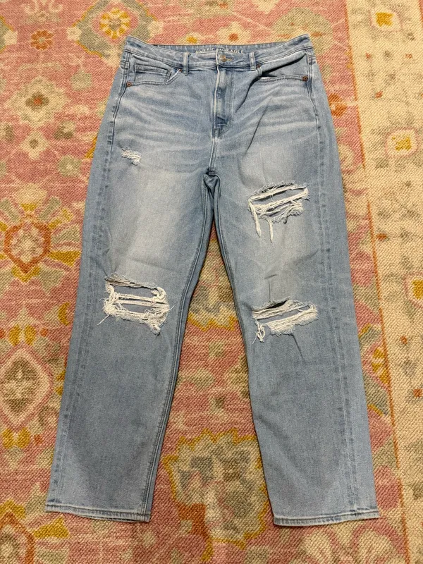 American Eagle Stretch Mom Straight Jeans  - Image 2