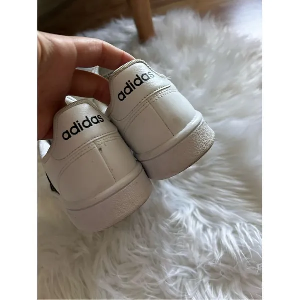 Adidas Womens Grand Court Base Athletic Shoes Size 6 Cloud White Black EE7968 - Image 2