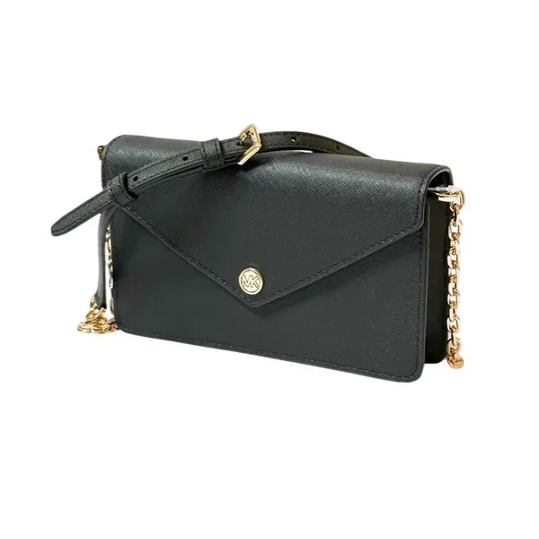 Michael‎ Kors Small Saffiano Leather Envelope Crossbody/Clutch Bag Black NWT - Image 6