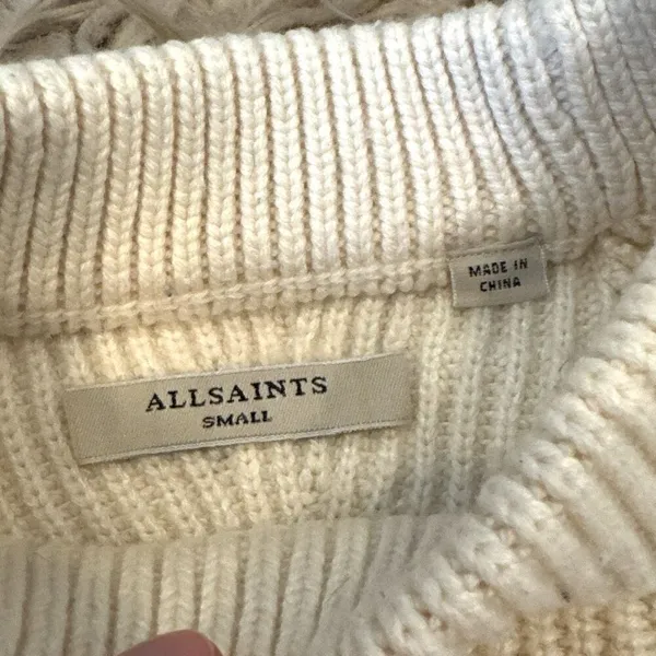 Allsaints mockneck sweater size small - Image 2