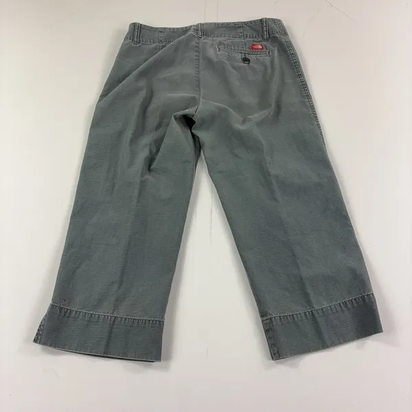 The North Face Pants Womens 33 Gray Cropped Wide Leg Cotton Twill Casual - Image 12