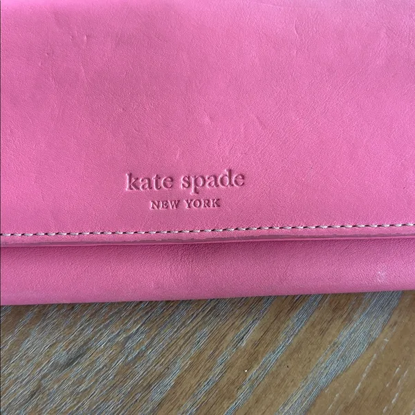Kate Spade Pink Leather Wallet - Image 2