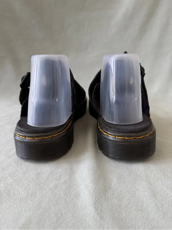 Dr. Martens Carlson Mule Black Suede Slingback Platform Size 9 - Image 3