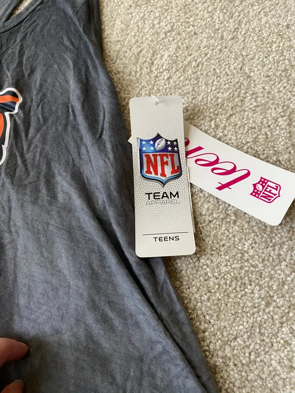 NFL Juniors Chicago Bears Gray Tank NWT - Image 4