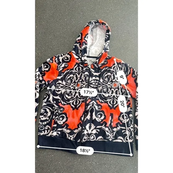 Women's Onque Casuals Hoodie M Red Blue size M - Image 6