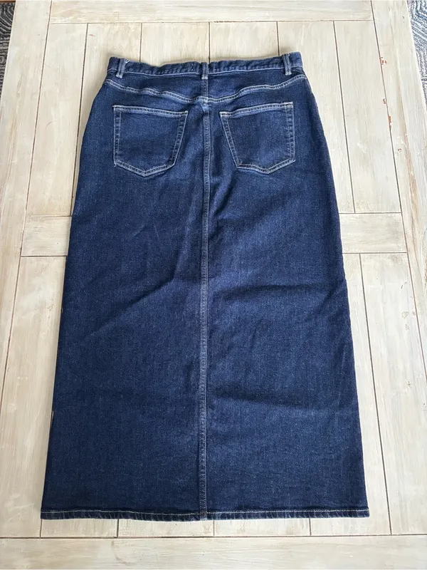 Los Angeles Atelier & Other Stores Blue Jean Denim Skirt Size 10 - Image 3