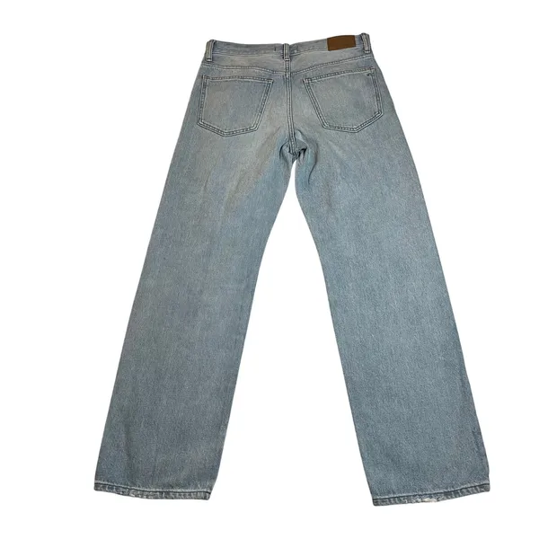Madewell Low-Slung Straight Jeans With Criss-Cross Waistband Size 26 Casual - Image 5