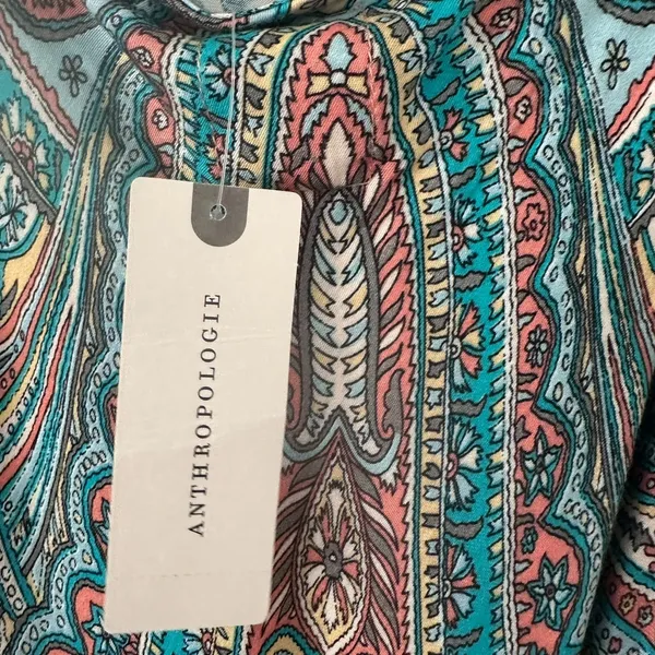 Anthropologie Tiny Size-S Flowy Midi Dress Handkerchief Hem‎ Lounge Sleep - Image 10
