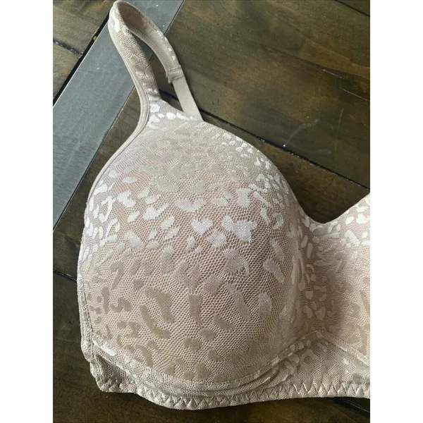 Rhonda‎ Shear Bra nude cheetah Size XL wirefree t shirt bra - Image 2
