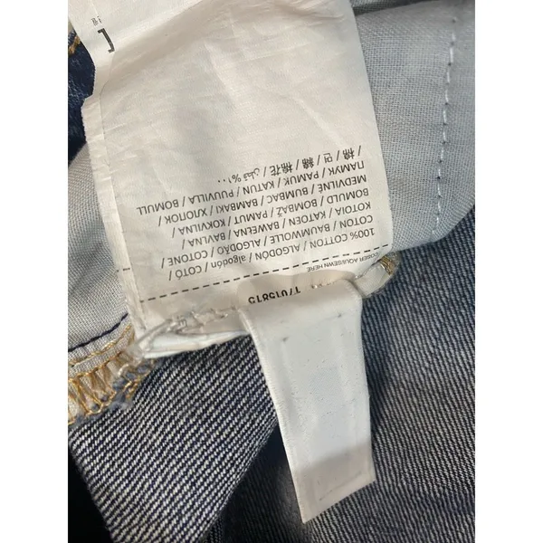MNG Mango High Rise Wide Leg Jeans Womens US 4 100% Cotton - Image 8