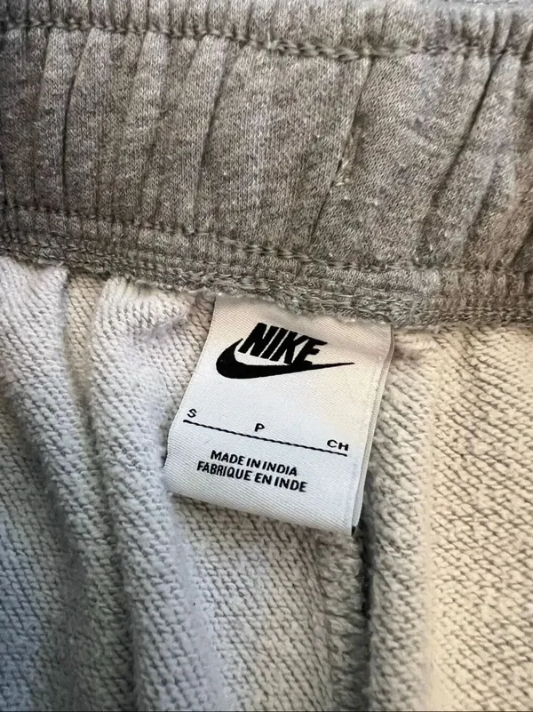 Nike Heathered Gray Club Fleece Mid Rise Oversized Sweatpants Women's Small - Image 4