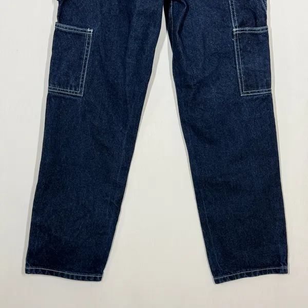 John Galt Ariana High Waist Loose Carpenter Jeans Small Blue Denim Utility Baggy - Image 8