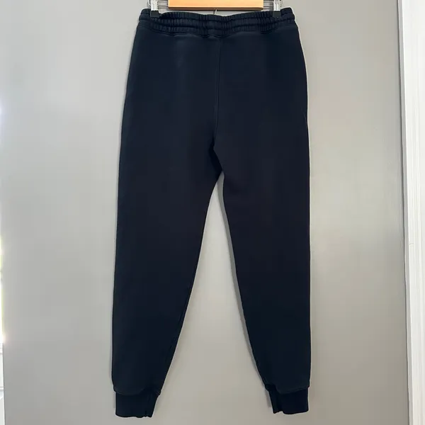 Hollister Black Relaxed Jogger Sweatpants Mens S Drawstring Pockets Cotton Blend - Image 2
