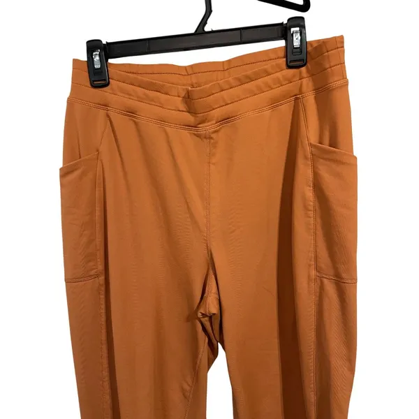 Fabletics Rust Orange Joggers With Pockets - Womens Size M - 100% Polyester - Image 3