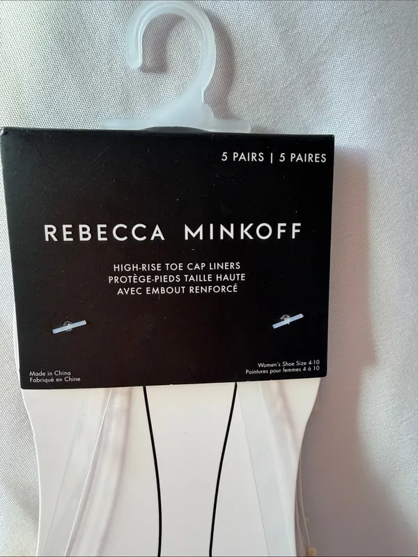 Rebecca Minkoff Nude High Rise Toe Cap Liners 5 Pairs - Image 4