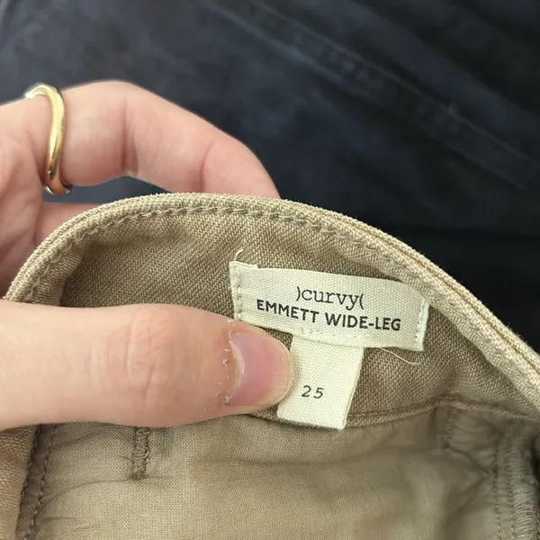 Madewell Curvy Emmett Wide-Leg Crop Pant: Welt Pocket Edition Drill Khaki - Image 5