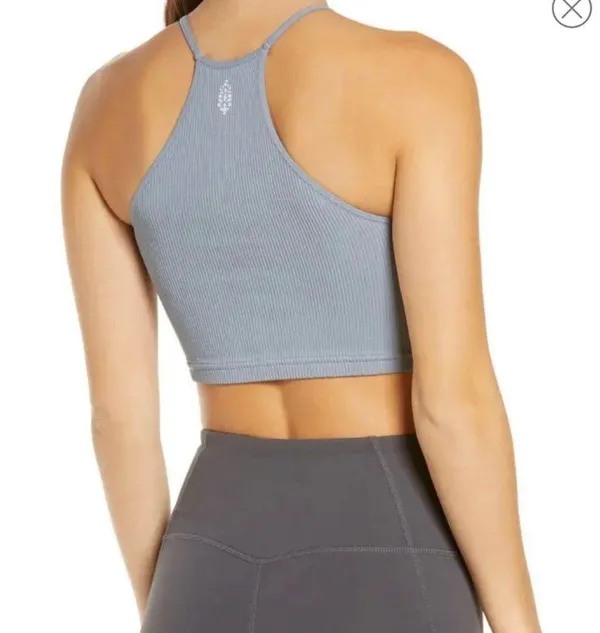 Free People Movement Cropped Run Tank Stormy Sea BNWTS - Image 2