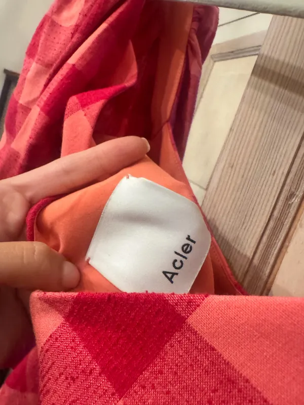 Acler pink gingham mini dress Size 2 - Image 3