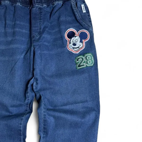 Disney Parks Her Universe Mickey Mouse Denim Joggers Large - Image 4