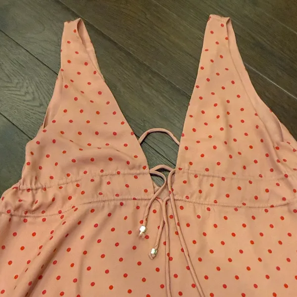 Goodnight Macaroon French Macaroon Polka Dot Mini Dress Large C11-076 - Image 3